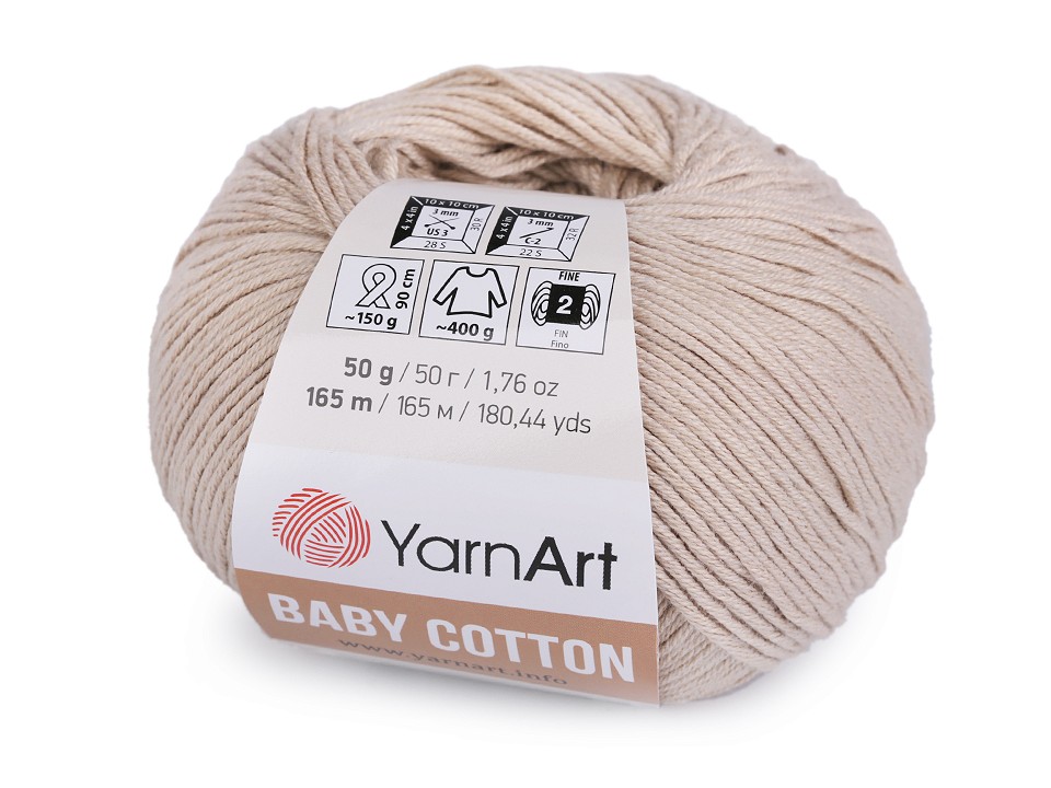 Pletacia priadza YarnArt Baby Cotton 50g