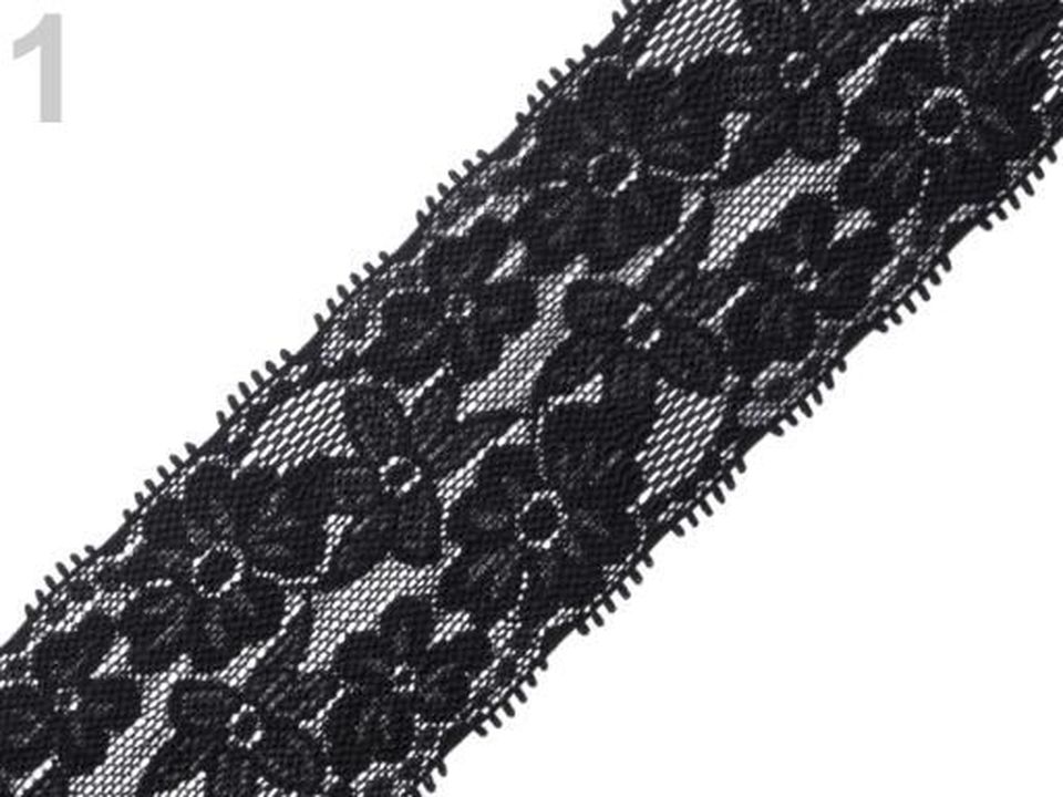 Elastická čipka / vsádka šírka 60 mm - 1m