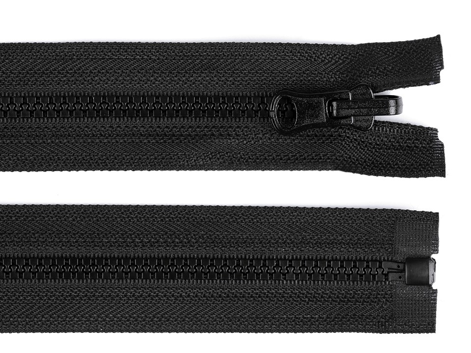 Kostený zips šírka 5 mm dĺžka 70 cm obojstranný - 1 ks