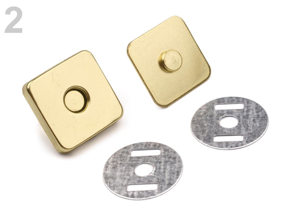 Magnetické zapínanie 18x18 mm štvorec- 5 sada 