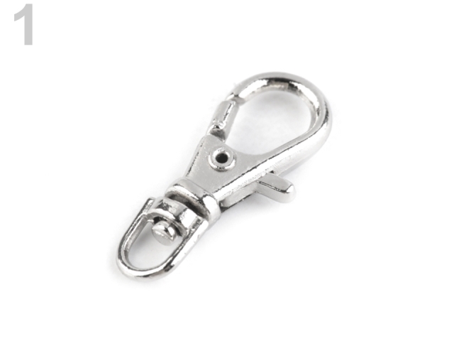 Kovová karabínka otvor 4 mm - 5 ks 