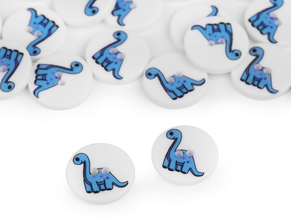 Gombík detský veľkosť 24" dinosaurus - 5 ks