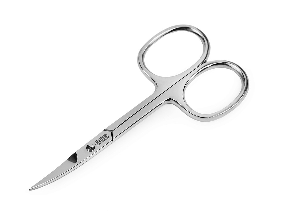Nožnice zahnuté dĺžka 9 cm nerezové - 1 ks