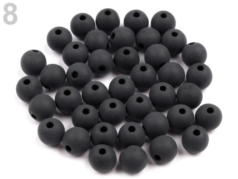 Plastové koráliky Ø8 mm - 10 g