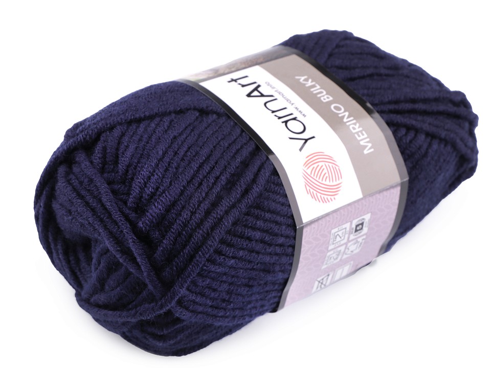 Pletacia priadza YarnArt Merino Bulky (hrčky) 100g