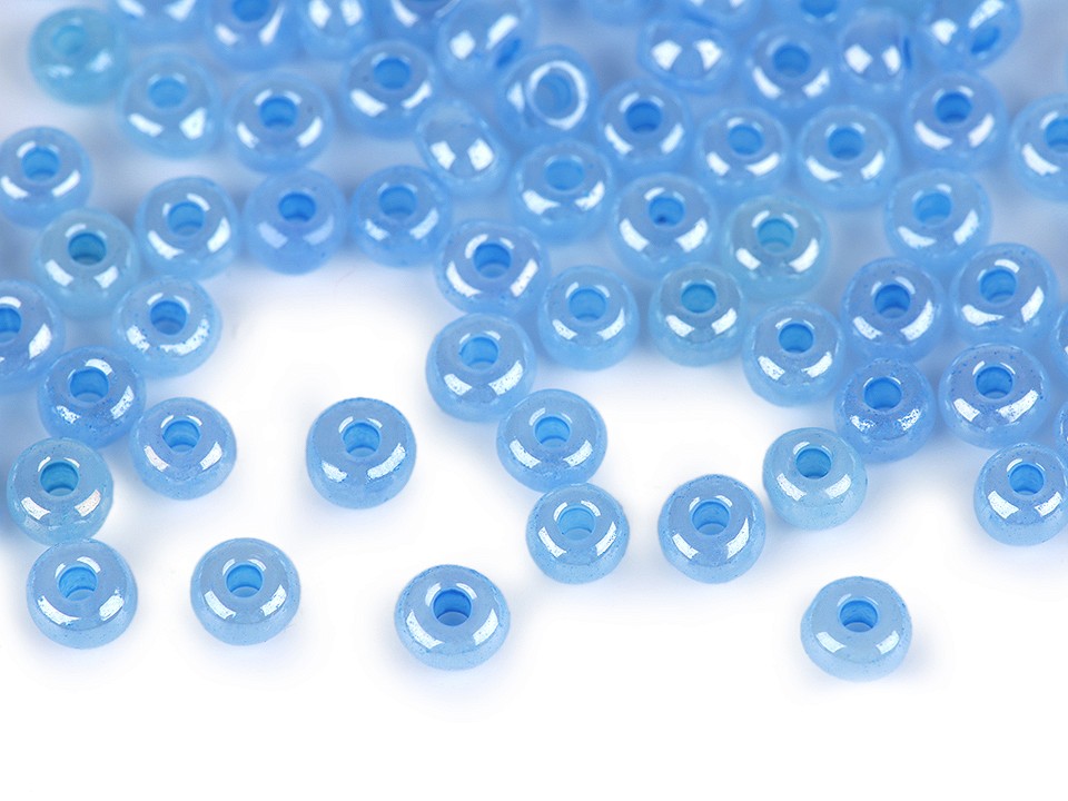 Rokajl 6/0 - 4 mm perleťový, nepriehľadný - 50 g