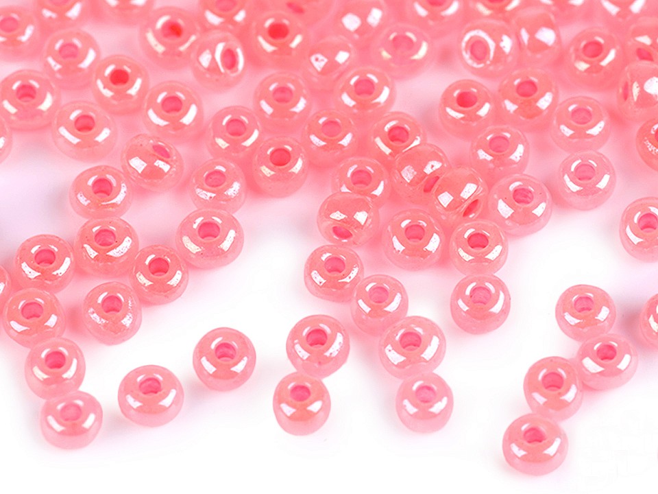 Rokajl 6/0 - 4 mm perleťový, nepriehľadný - 50 g