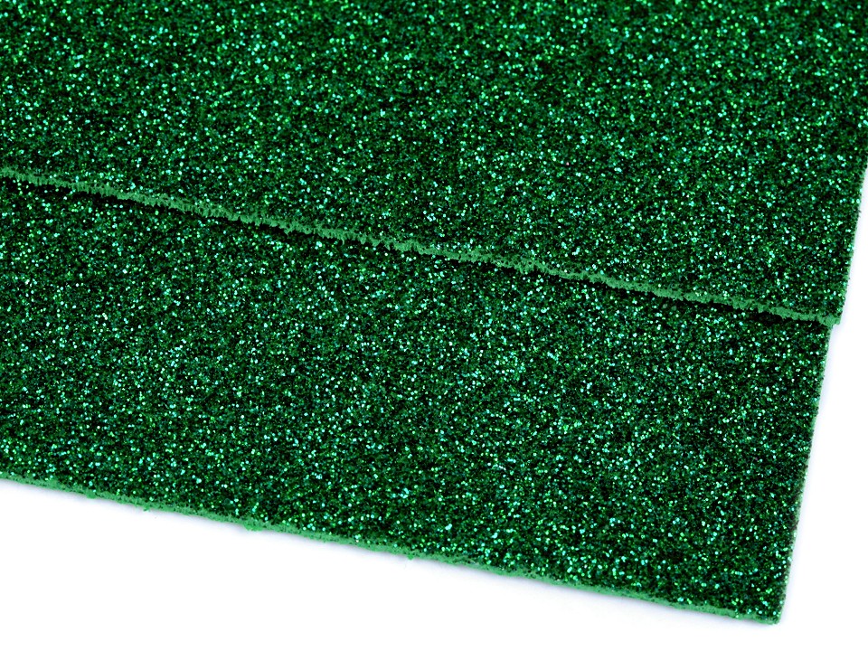Penová guma Moosgummi s glitrami 20x30 cm - 2ks