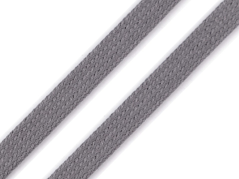 Bavlnená šnúra plochá / dutinka šírka 12 mm - 5m