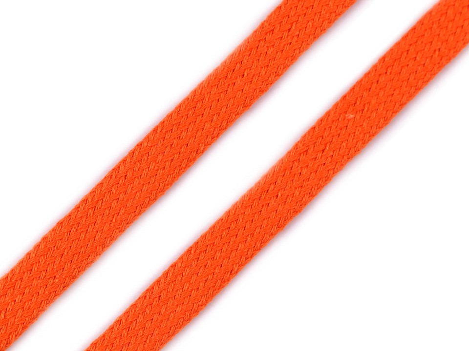 Bavlnená šnúra plochá / dutinka šírka 12 mm - 5m