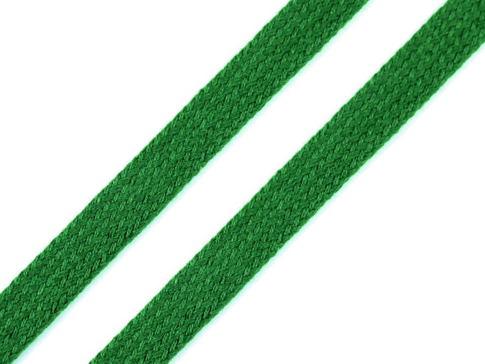Bavlnená šnúra plochá / dutinka šírka 12 mm - 5m