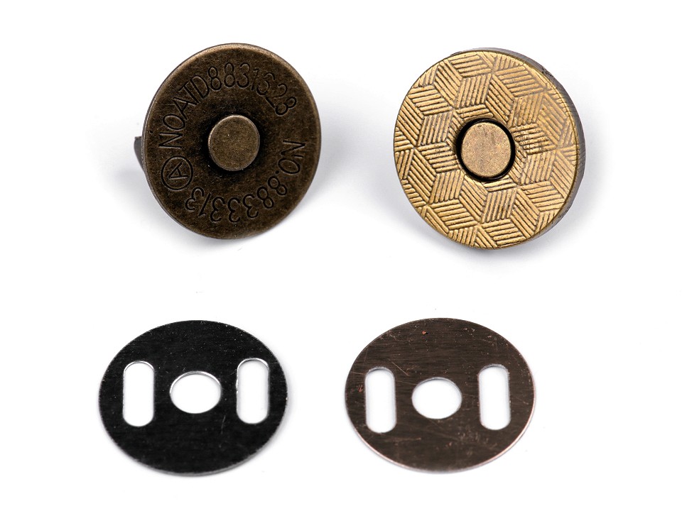 Magnetické zapínanie tenké Ø18 mm - 5 sada