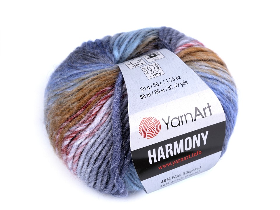 Pletacia priadza YarnArt Harmony 50g