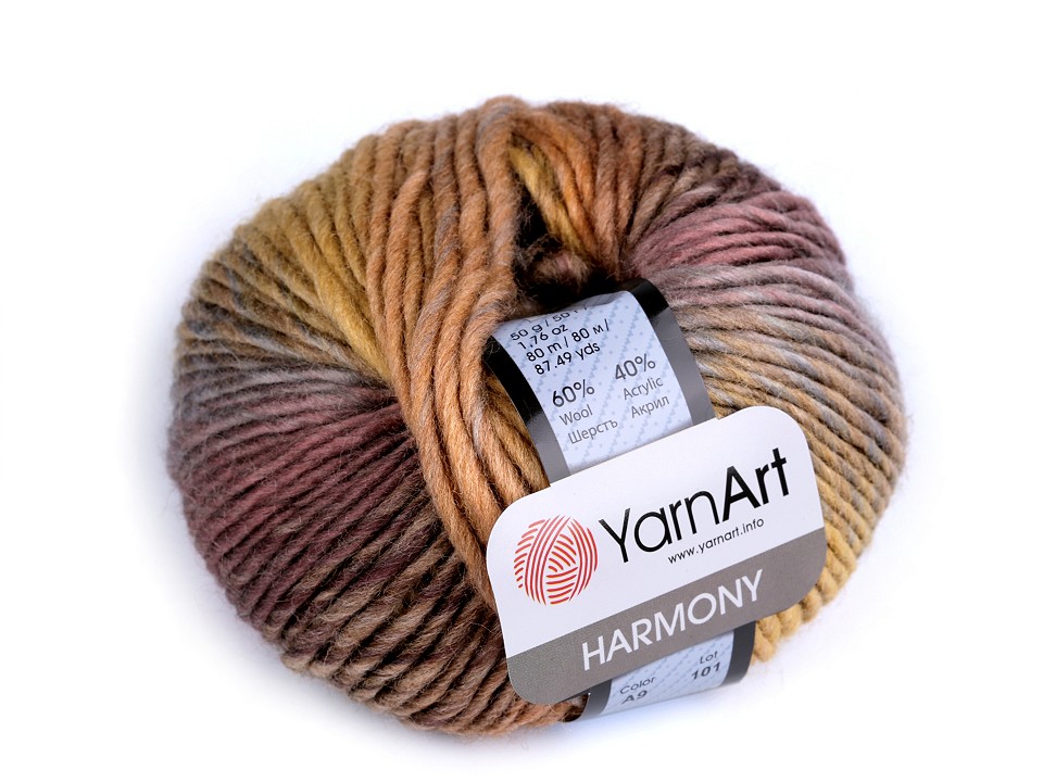 Pletacia priadza YarnArt Harmony 50g
