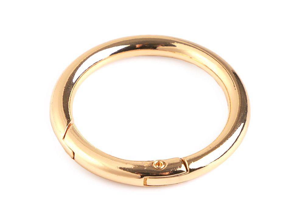 Karabína okrúhla na kabelky / krúžok na kľúče Ø32 mm - 1 ks