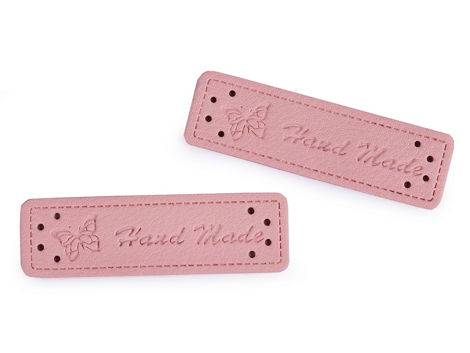 Eko koža ceduľka / ozdoba Handmade 15x50 mm-5 ks
