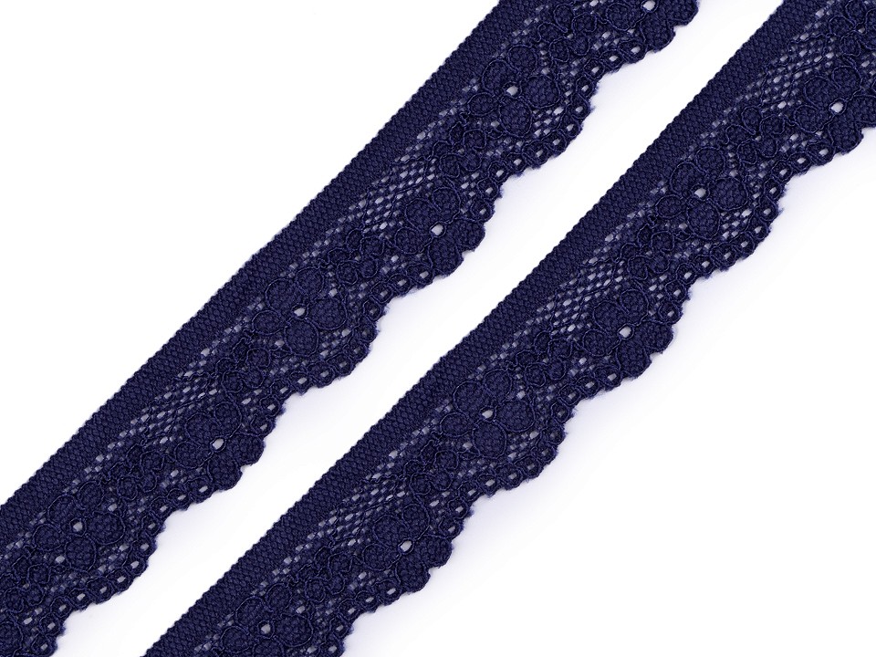 Elastická čipka šírka 28 mm - 1 m