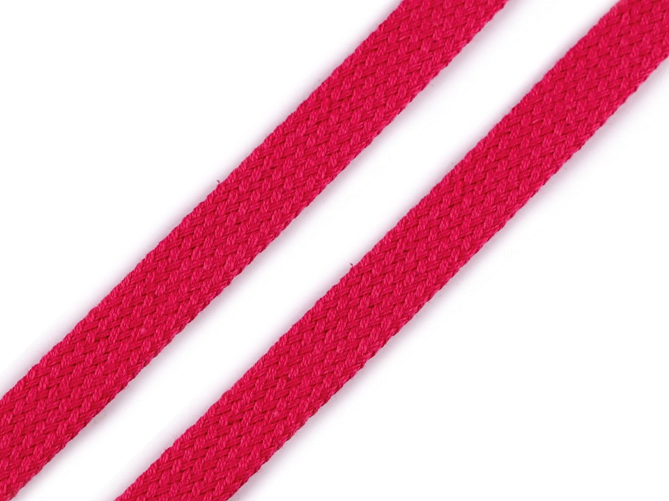 Bavlnená šnúra plochá / dutinka šírka 12 mm - 5m