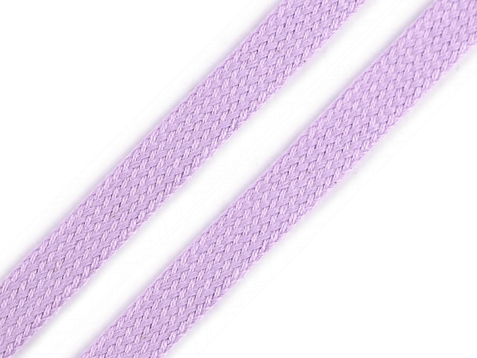 Bavlnená šnúra plochá / dutinka šírka 12 mm - 5m