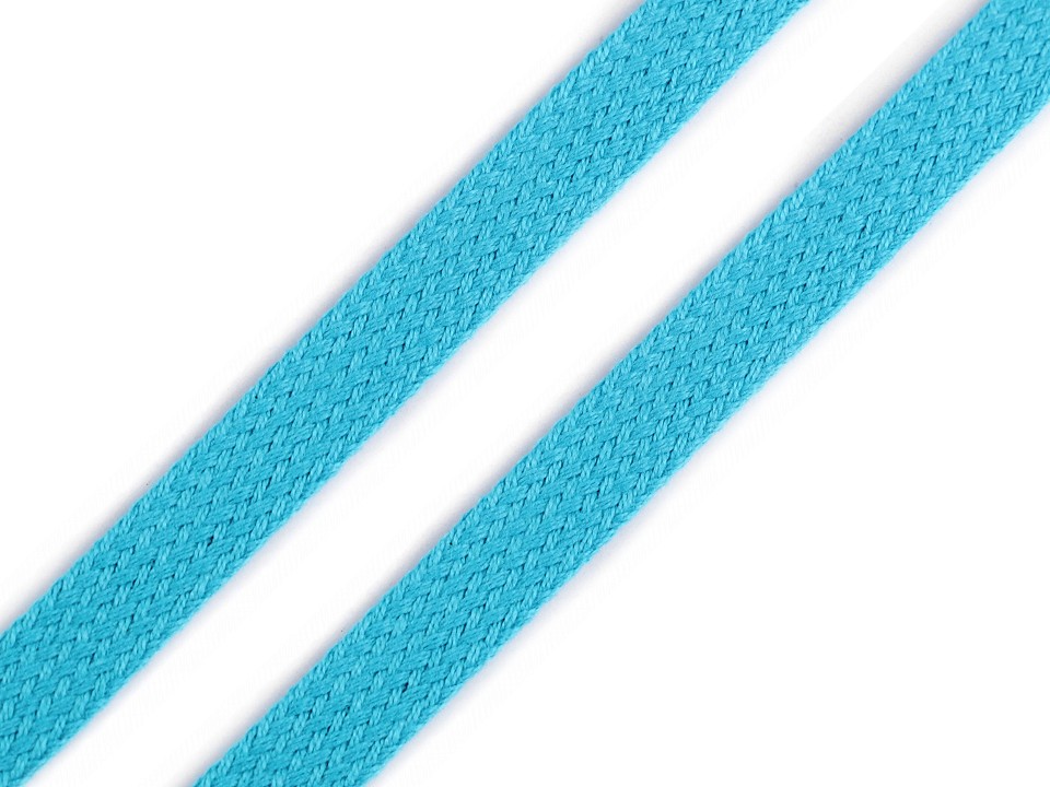 Bavlnená šnúra plochá / dutinka šírka 12 mm - 5m