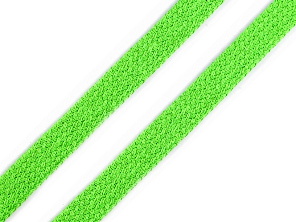 Bavlnená šnúra plochá / dutinka šírka 12 mm - 5m