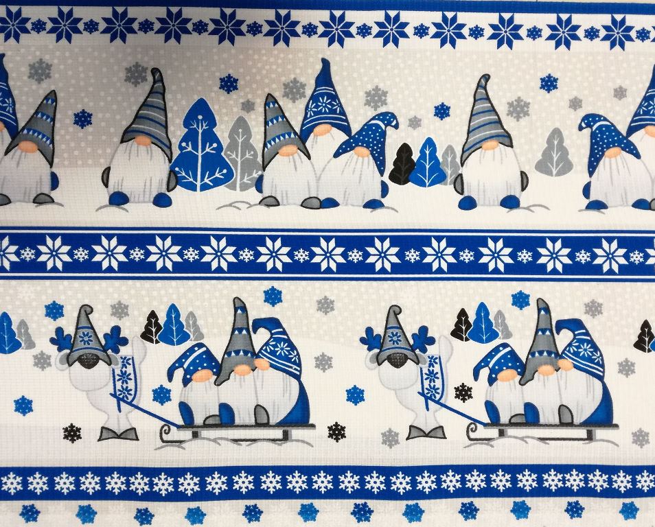 WAFFLE NA UTIERKY- PANEL- MODRÍ ŠKRIATKOVIA