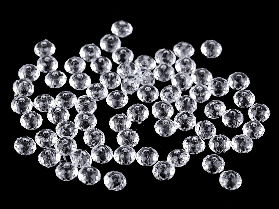 Plastové korálky brúsené slávik 4x6 mm- 20 g