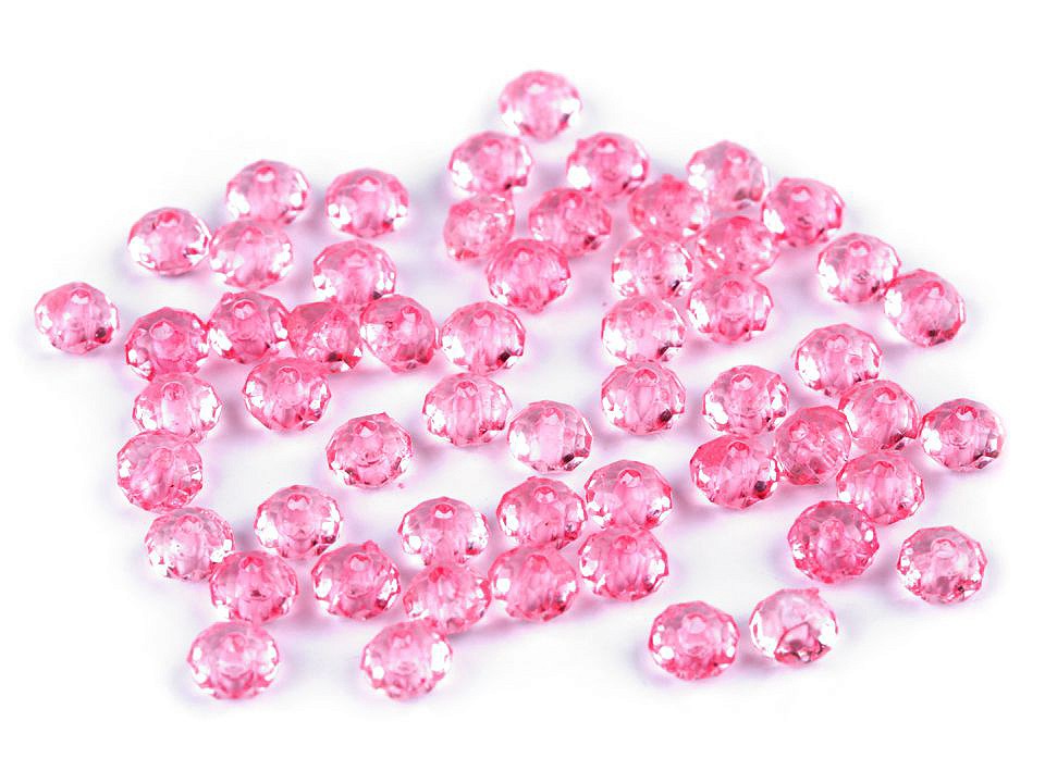 Plastové korálky brúsené slávik 4x6 mm- 20 g