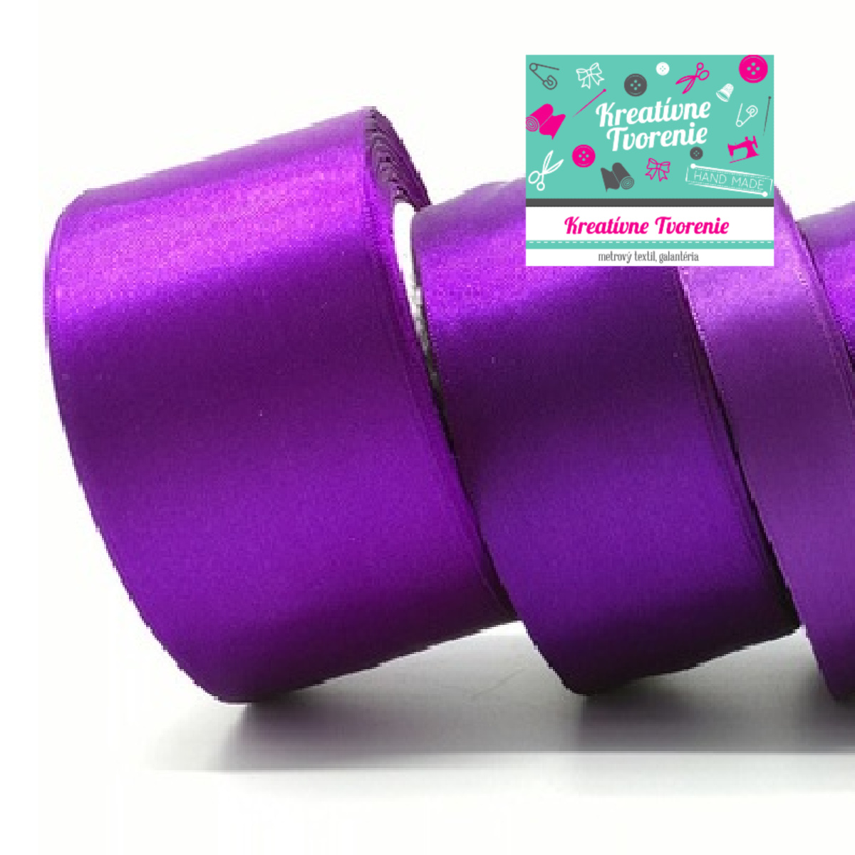 Atlasová stuha šírka 38 mm - 22,5 m