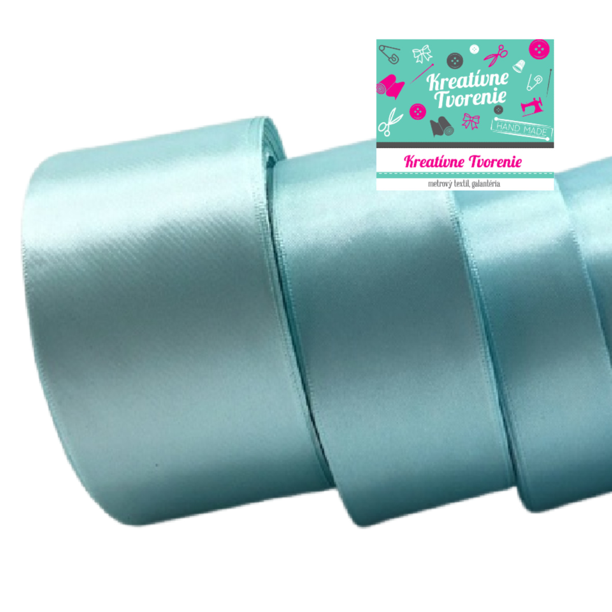 Atlasová stuha šírka 38 mm - 22,5 m