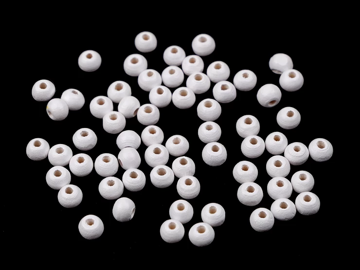 Drevené koráliky Ø6 mm - 10g