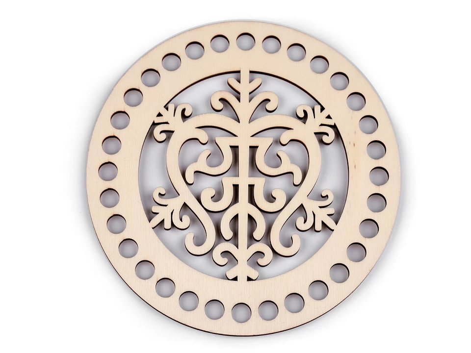 Veko na pletenie / háčkovanie mandala Ø15 cm- 1ks