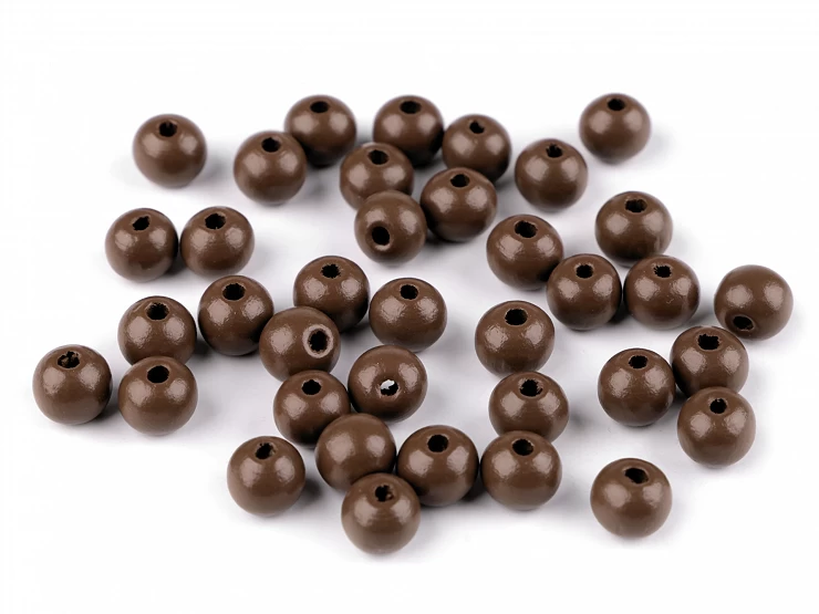 Drevené koráliky Ø10mm - 20g