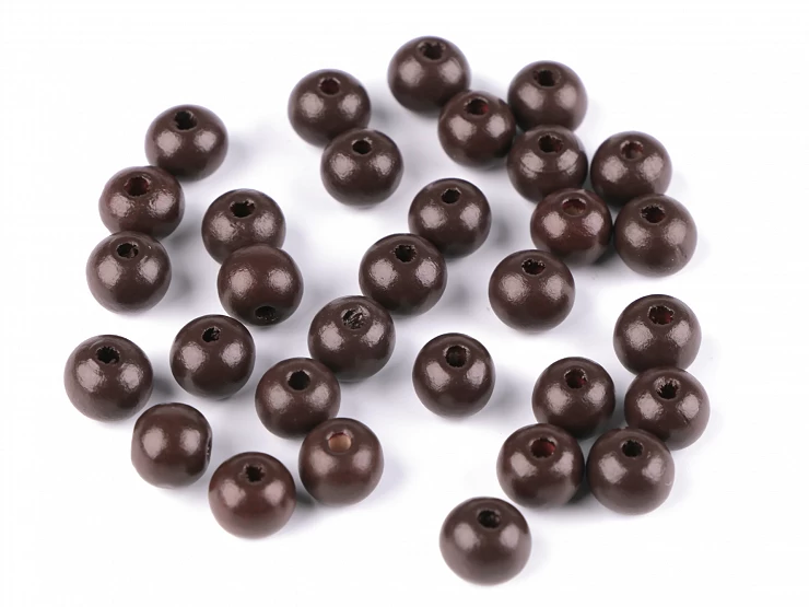Drevené koráliky Ø10mm - 20g