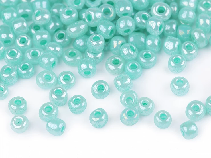 Rokajl 6/0 - 4 mm perleťový, nepriehľadný - 50 g