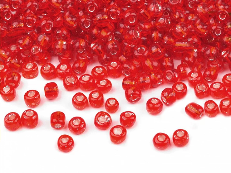 Rokajl sklenený 8/0 s prieťahom 3mm - 50 g