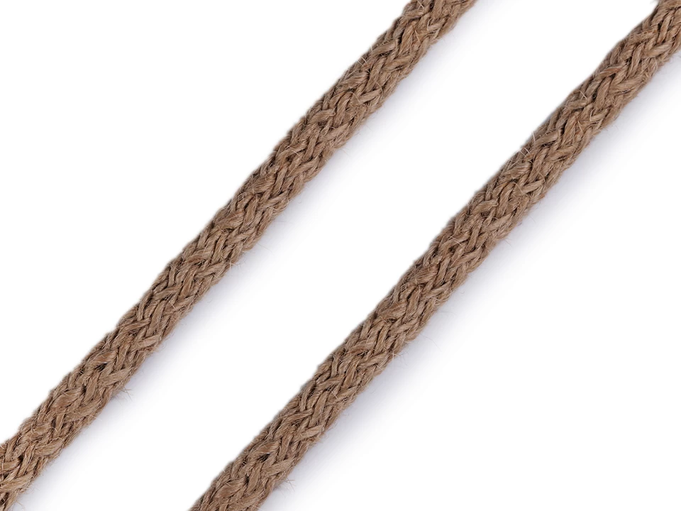Jutová šnúra pletená Ø6 mm - 5 m