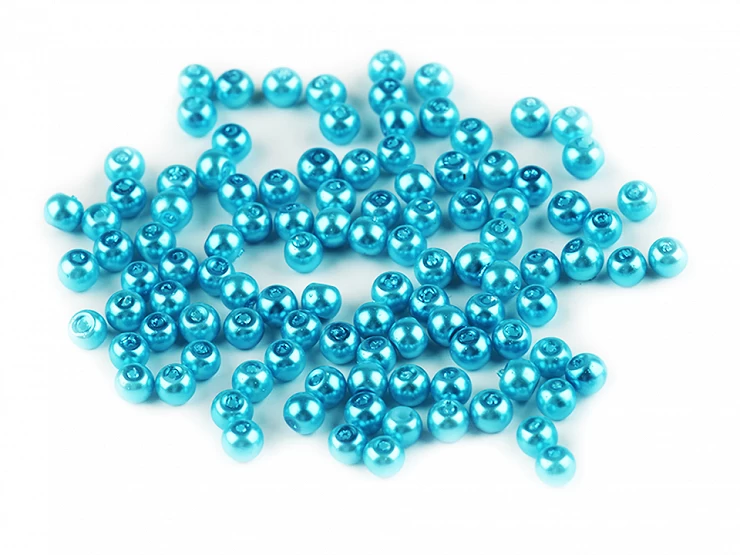 Sklenené voskové perly Ø4mm - 50 g