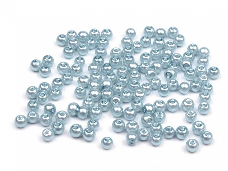 Sklenené voskové perly Ø4mm - 50 g