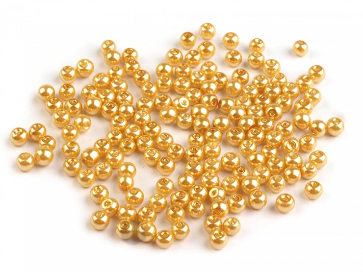 Sklenené voskové perly Ø4mm - 50 g