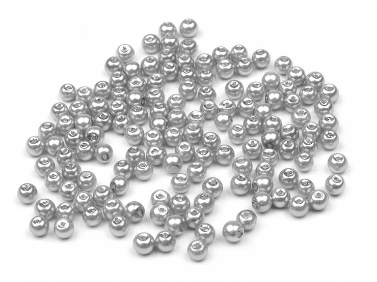 Sklenené voskové perly Ø4mm - 50 g