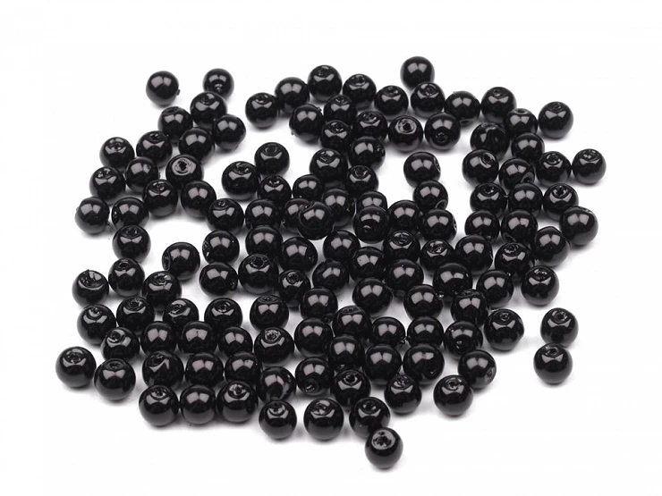 Sklenené voskové perly Ø4mm - 50 g