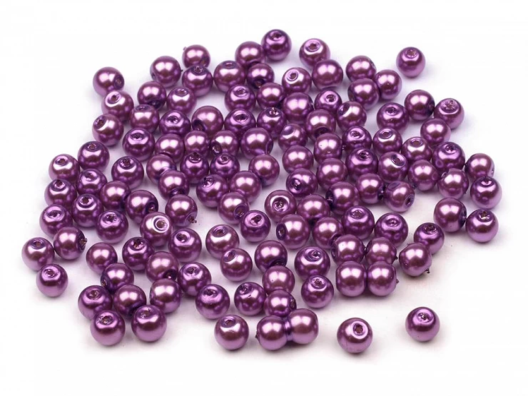 Sklenené voskové perly Ø4mm - 50 g