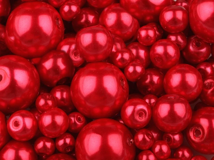 Sklenené voskové perly mix veĺkostí Ø4-12mm - 50g