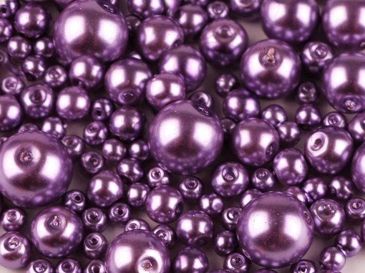 Sklenené voskové perly mix veĺkostí Ø4-12mm - 50g