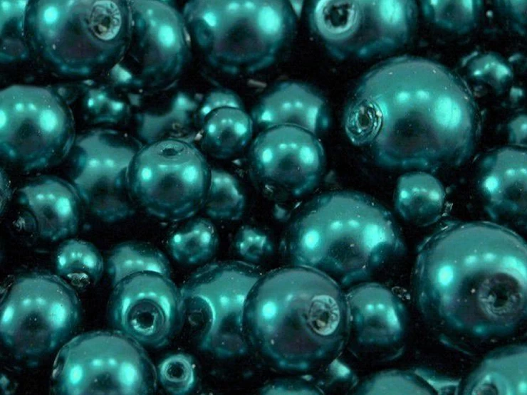 Sklenené voskové perly mix veĺkostí Ø4-12mm - 50g