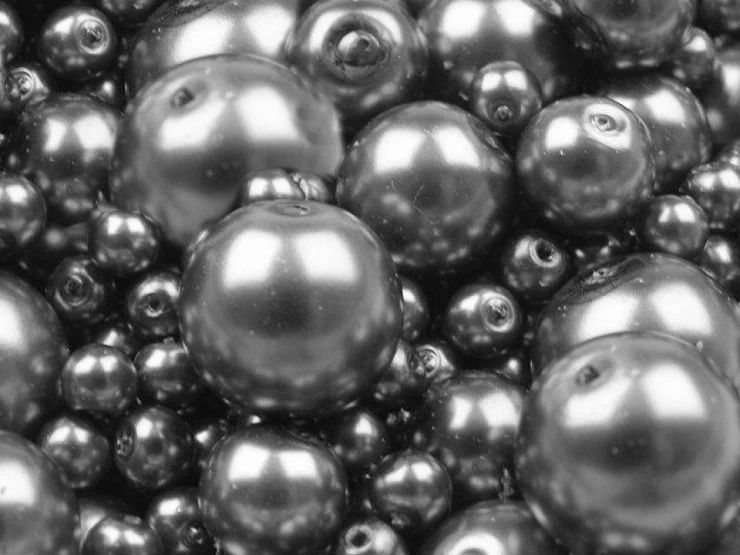 Sklenené voskové perly mix veĺkostí Ø4-12mm - 50g