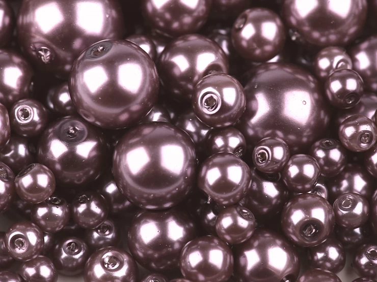 Sklenené voskové perly mix veĺkostí Ø4-12mm - 50g