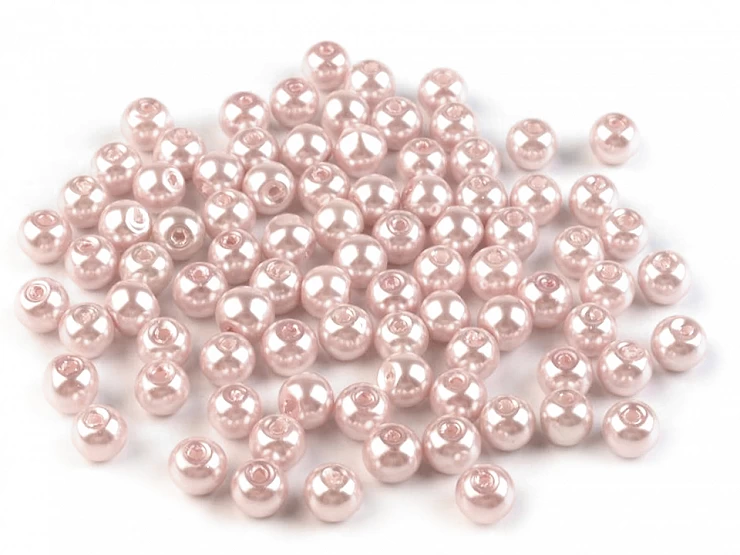 Sklenené voskové perly Ø6 mm - 50g