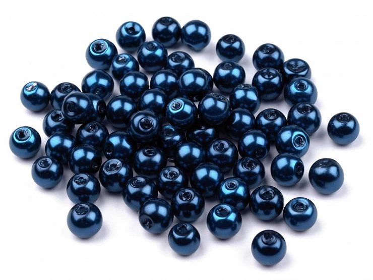 Sklenené voskové perly Ø6 mm - 50g